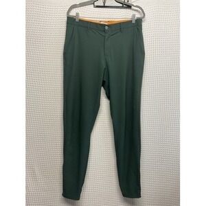 Macade Slim Fit Green Zip Stretch Long Ankle Golf Jogger Pants Men 34 China